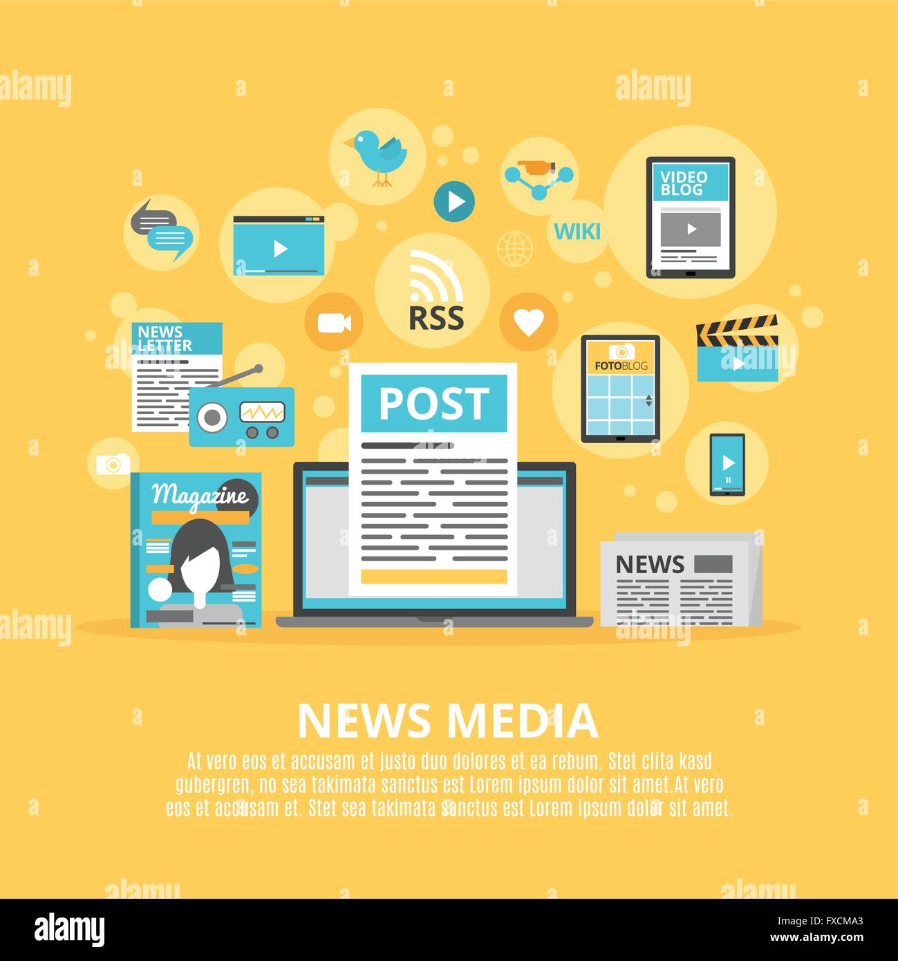 News reader television Stock Vector Images Alamy
