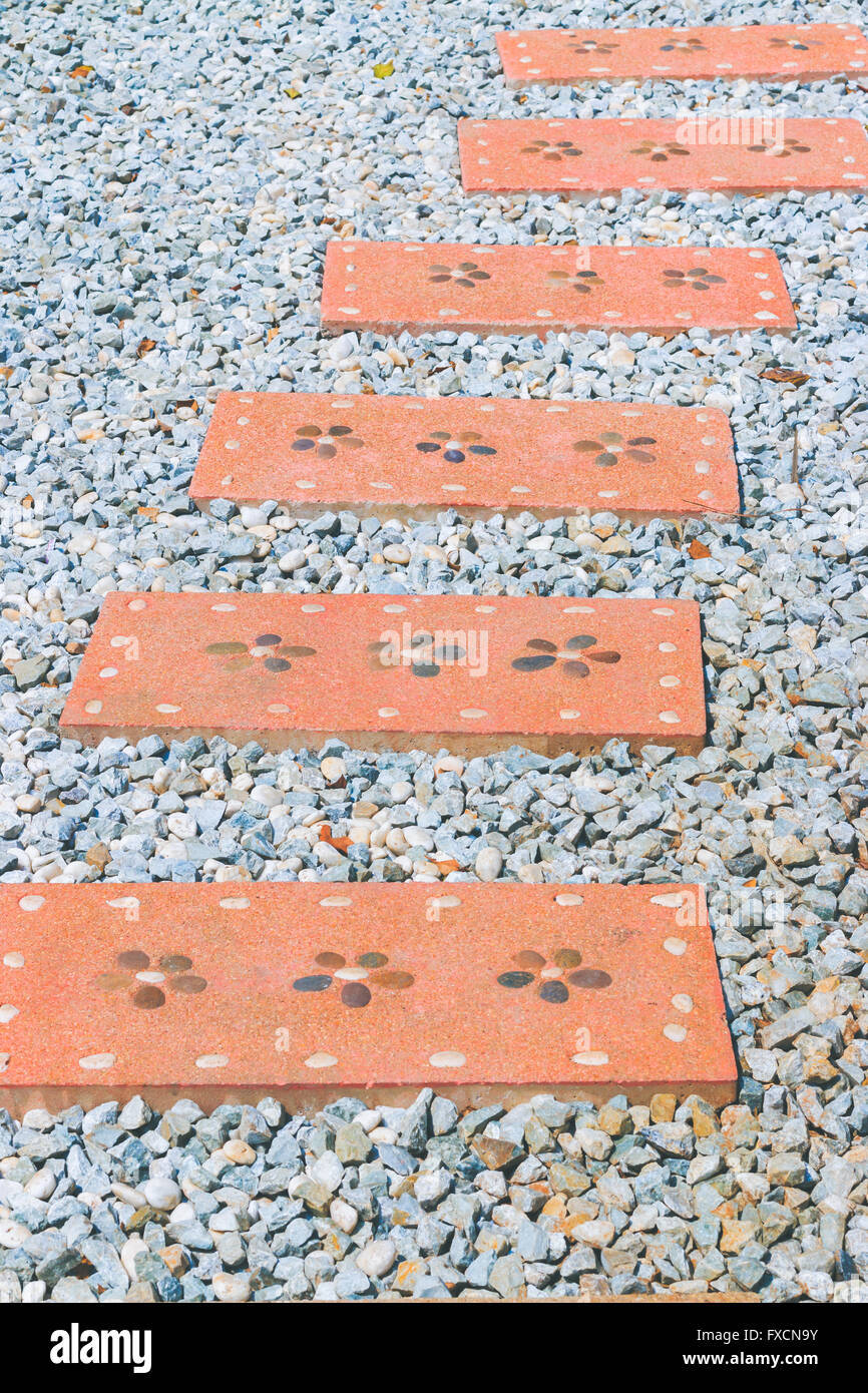 Brick gravel path hi-res stock photography and images - Alamy
