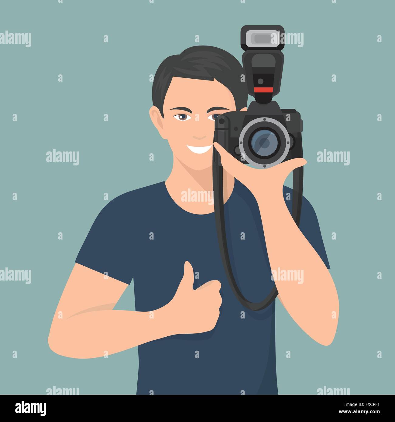 Photographer Flat Illustration Stock Vector Image & Art - Alamy