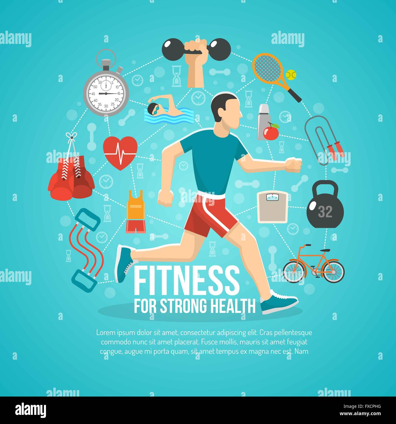 Fitness Concept Illustration Stock Vector Image Art Alamy physical-education