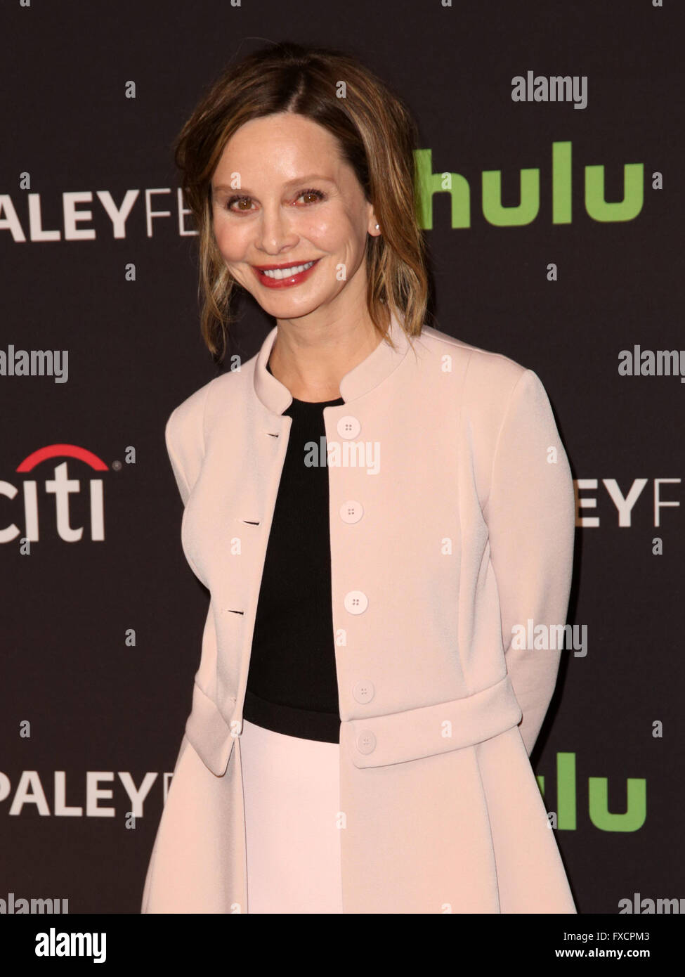 Celebrities attend 33rd annual PaleyFest Los Angeles 'Supergirl' at The Dolby Theater.  Featuring: Calista Flockhart Where: Los Angeles, California, United States When: 14 Mar 2016 Stock Photo