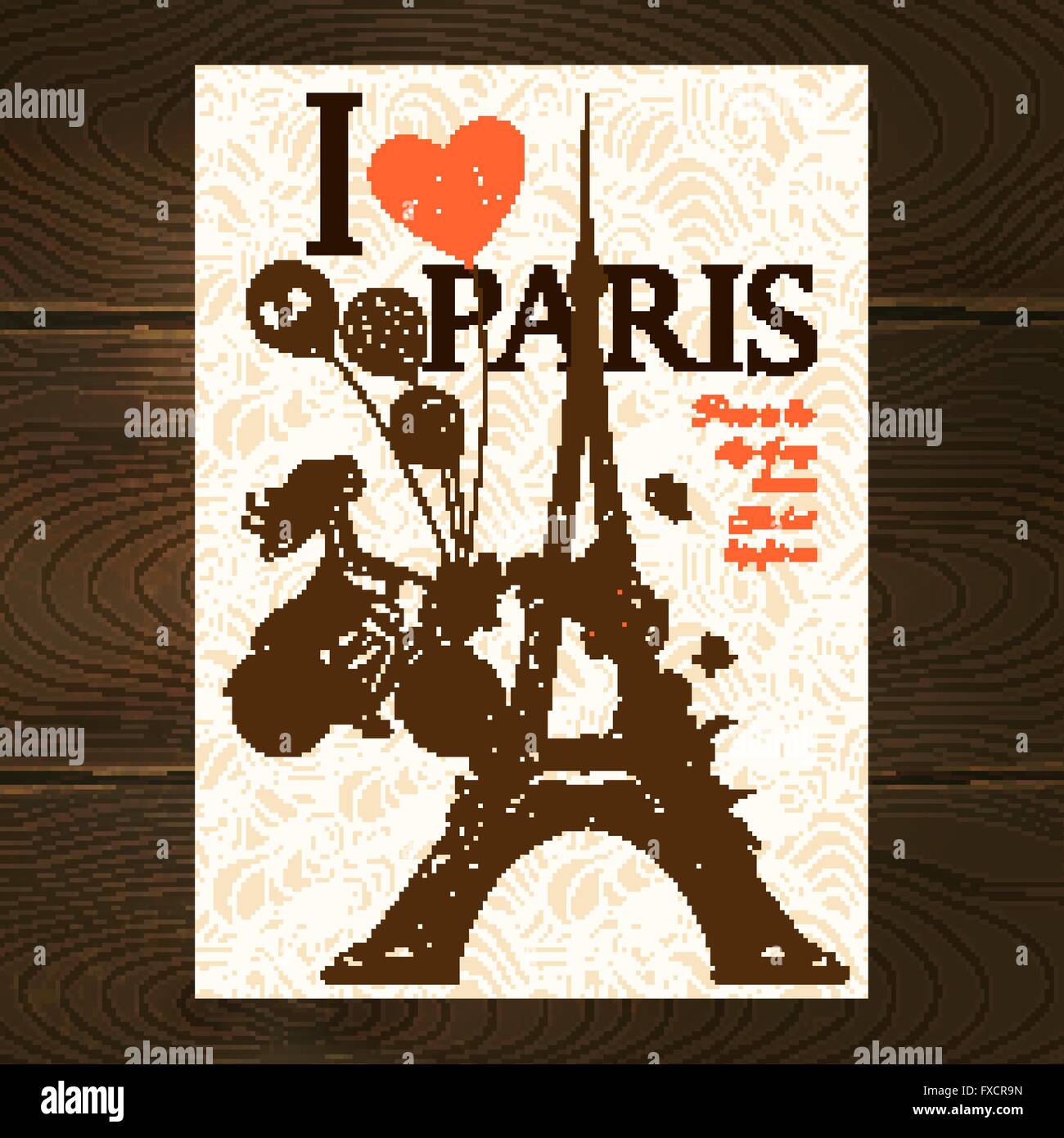 Vintage Paris Poster Stock Vector Image & Art - Alamy