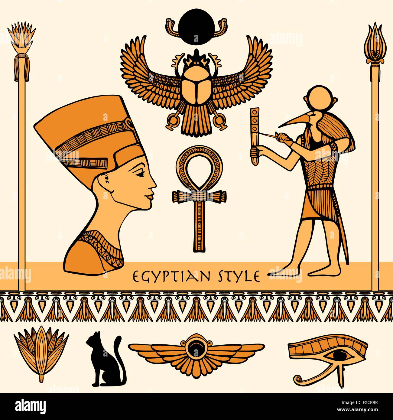 Egypt Color Set Stock Vector Image & Art Alamy