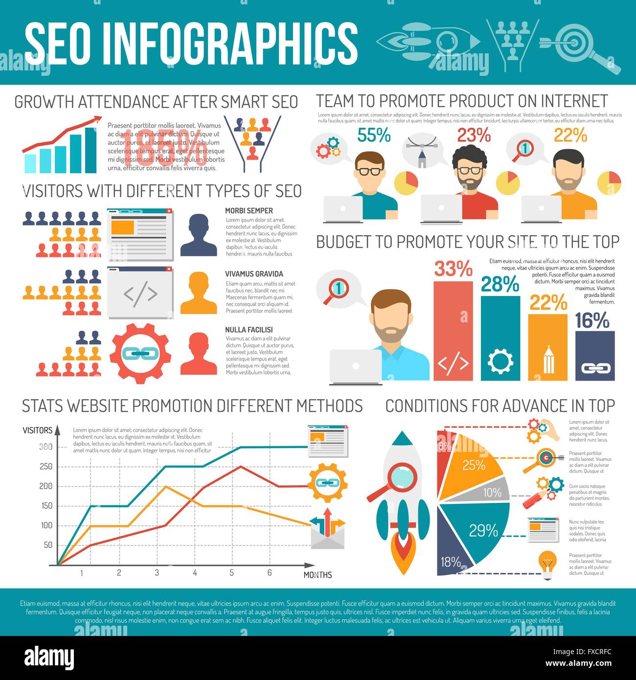 Web Infographics Set Stock Vector Image & Art - Alamy