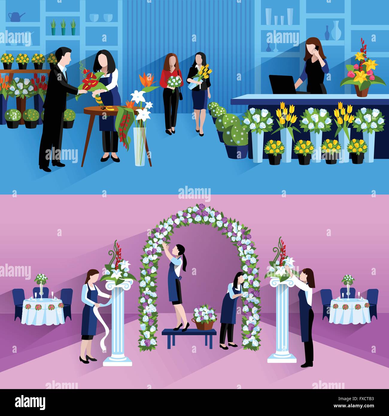 Nursery display Stock Vector Images - Alamy