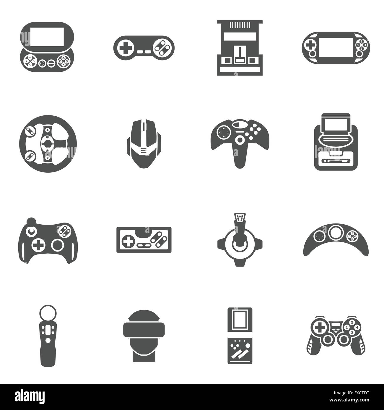 video-game-icons-set-stock-vector-image-art-alamy