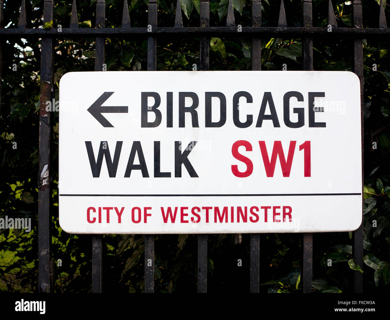 Birdcage Walk City of Westminster, London SW1 Stock Photo Alamy