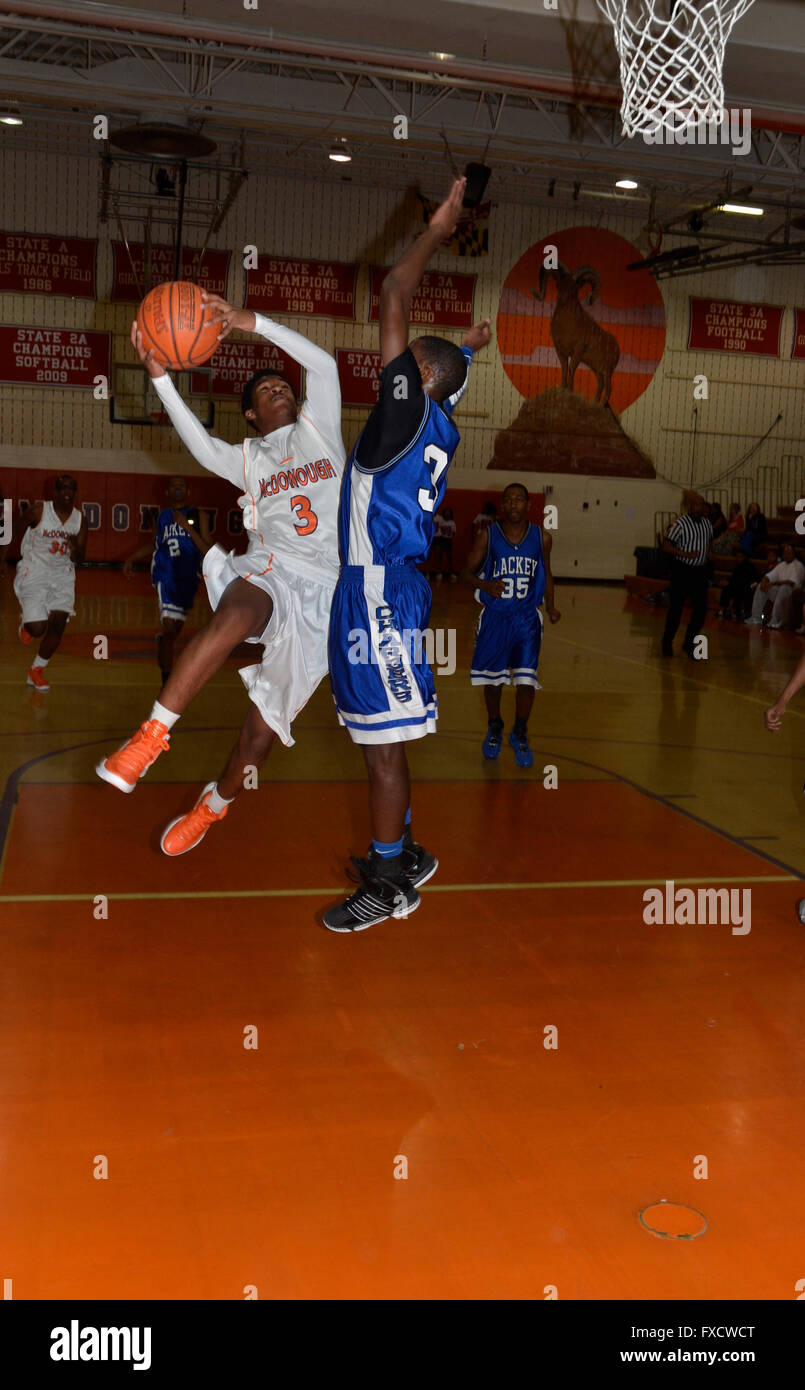 Boys High school basketball game in Waldorf, Maryland Stock Photo Alamy