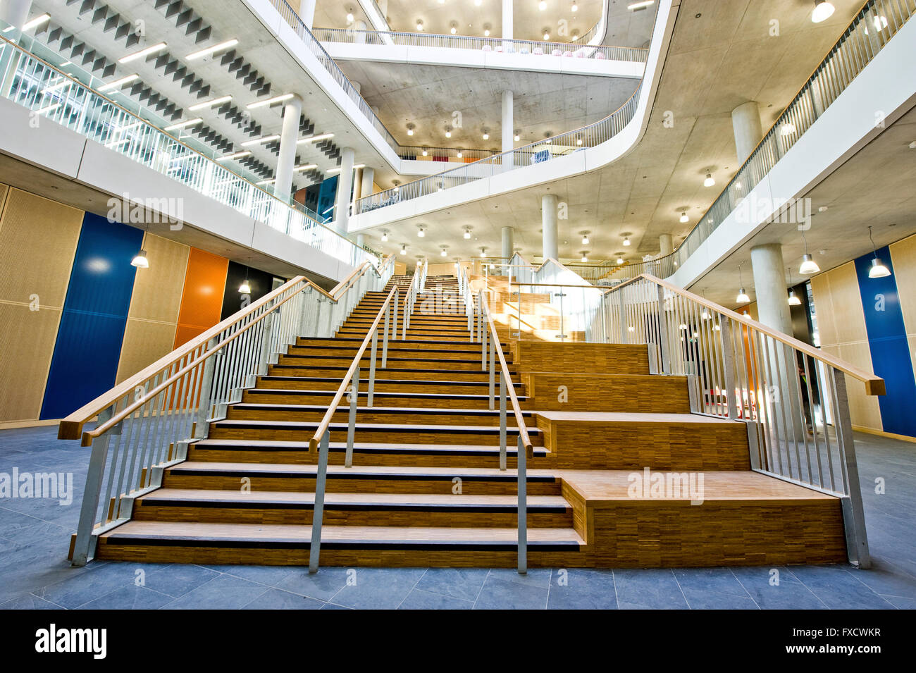 Interior of City of Westminster College prior to opening Stock Photo