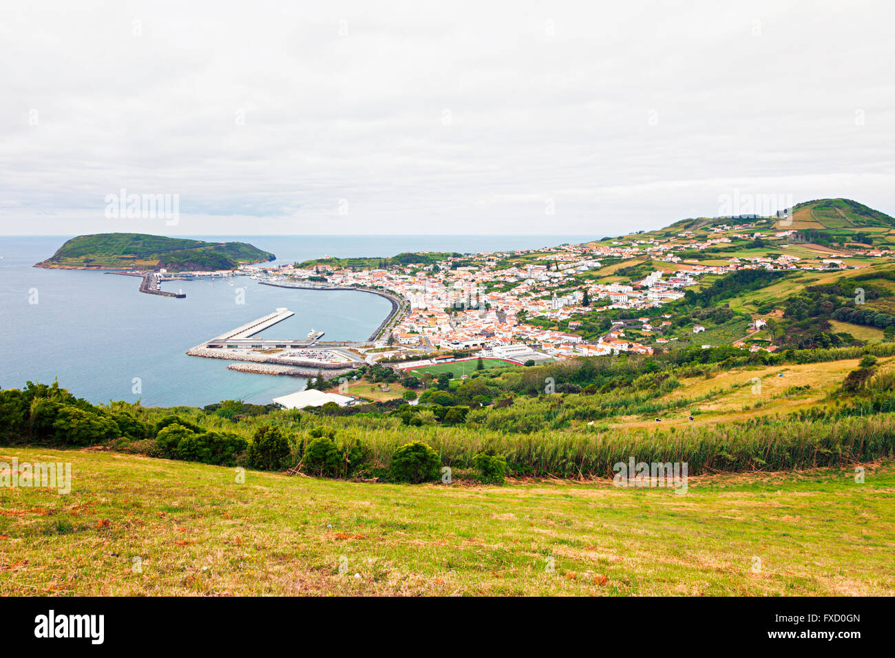 Horta, capital of Faial island, Portuguese Autonomous Region of the