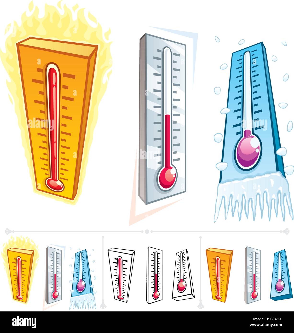 Below freezing thermometer Stock Vector Images - Alamy