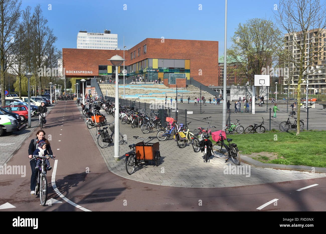 Bockesprong - De Nautilus school (Theophile de Bockstraat)  Dutch Amsterdam Netherlands Stock Photo