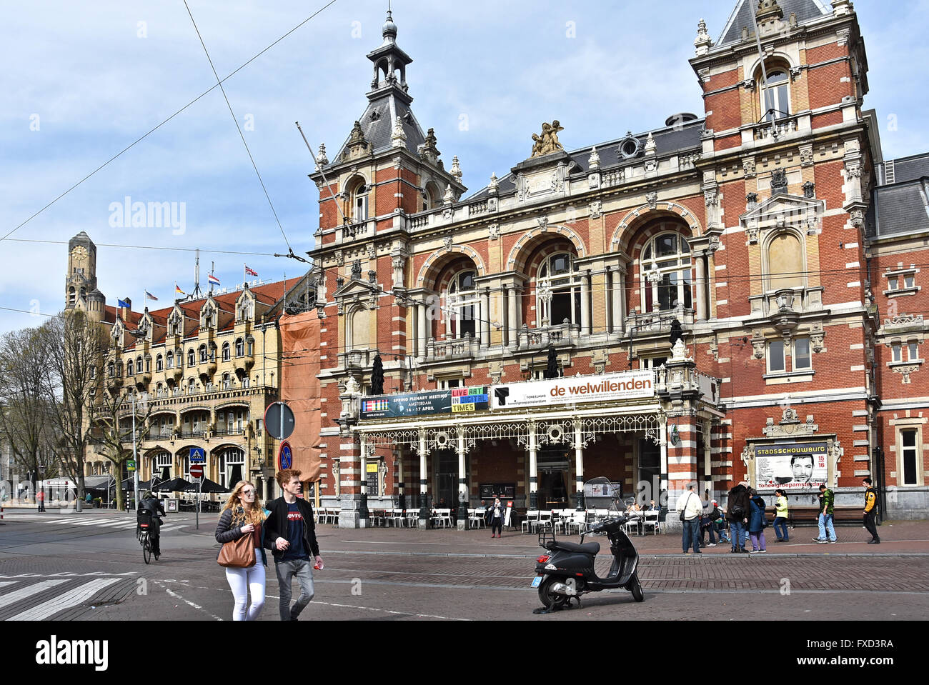 Stadsschouwburg municipal theater building 1894 Amsterdam, Netherlands, Neo-Renaissance style Stock Photo