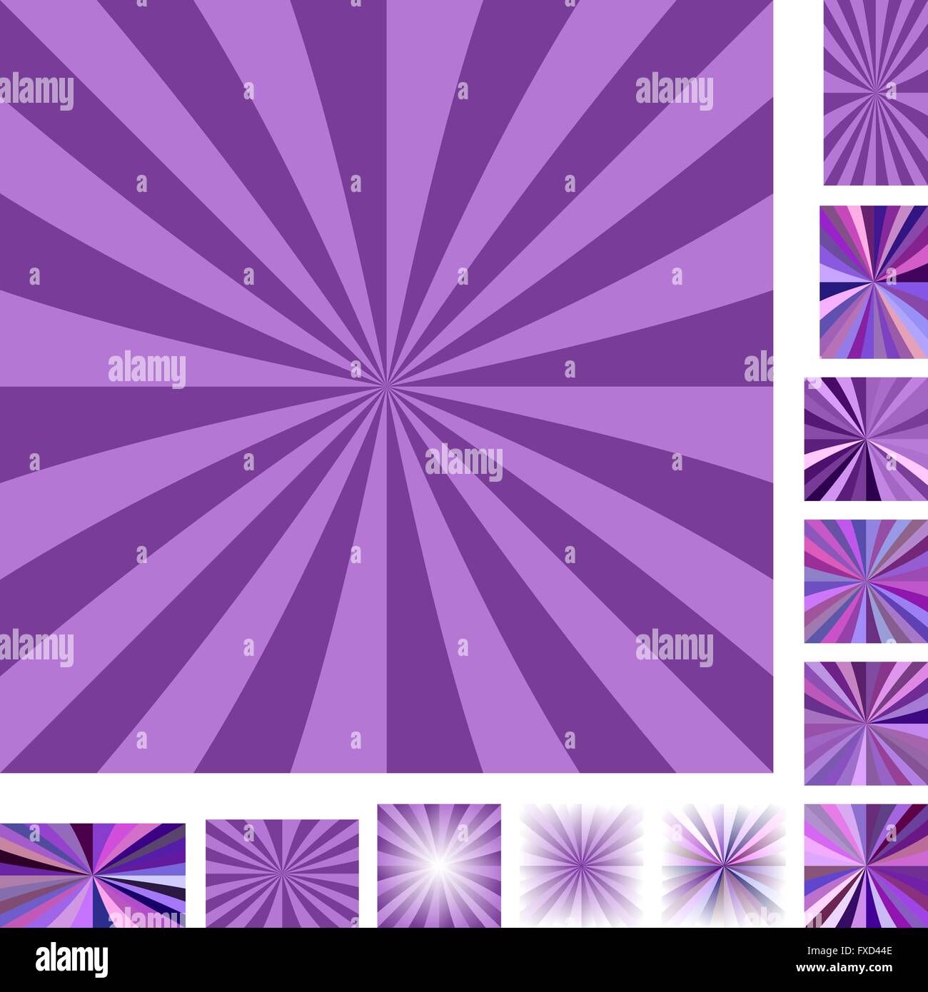 Purple ray burst background set Stock Vector Image & Art Alamy