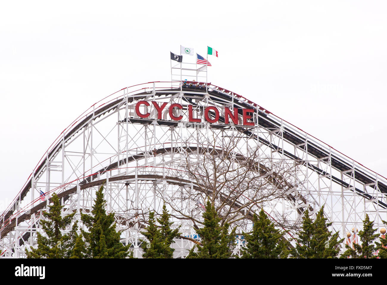 Cyclone roller coaster, Coney Island, Brooklyn, New York City, United ...