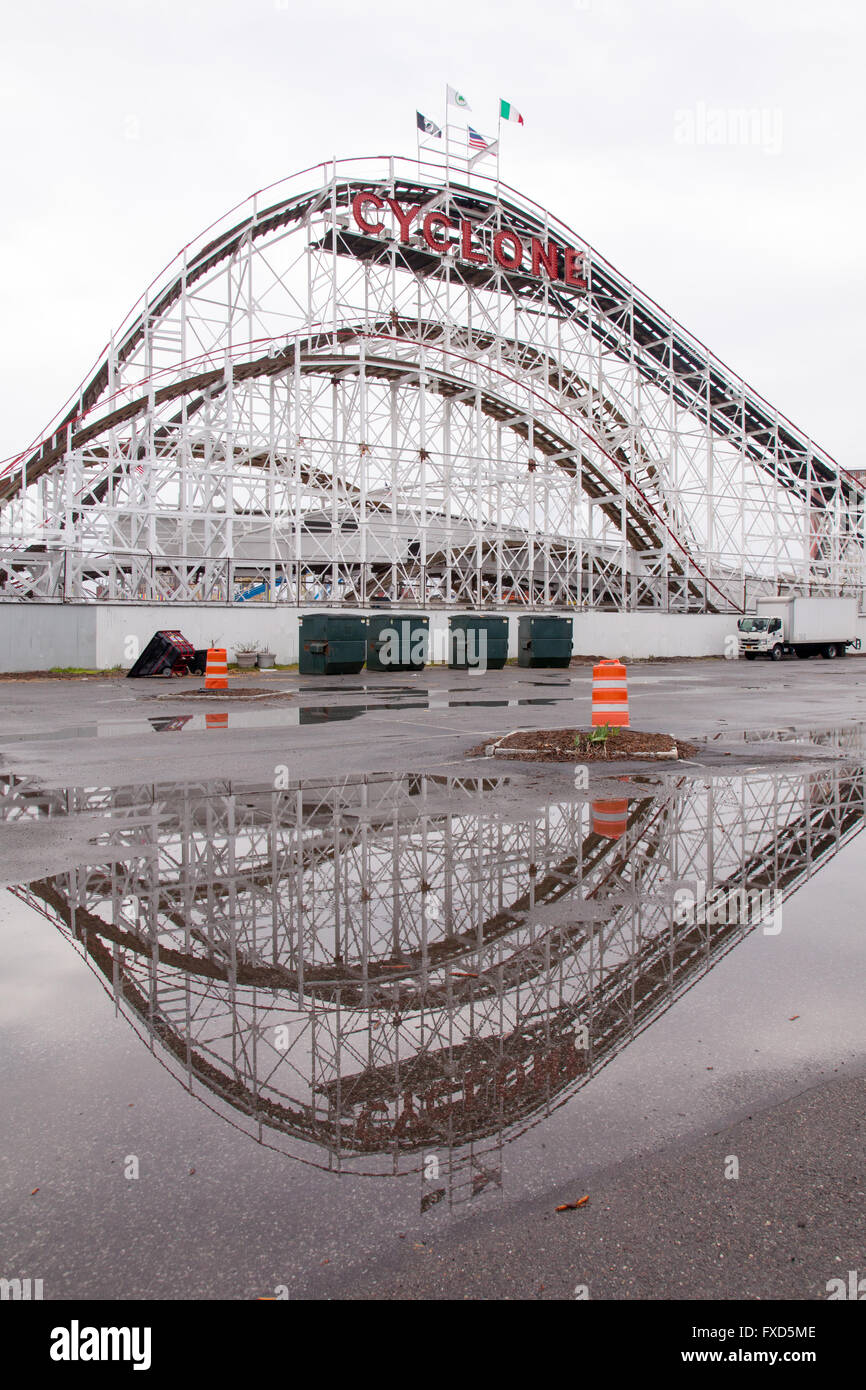 Cyclone roller coaster, Coney Island, Brooklyn, New York City, United ...