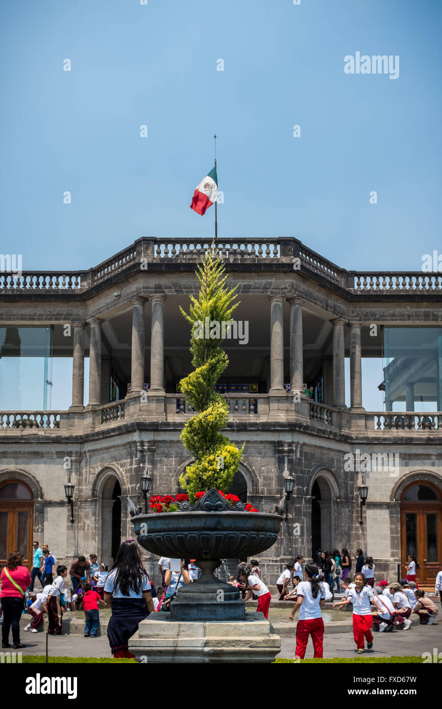 Museo Nacional de Historia in Castillo de Chapultepec in Mexico City Stock Photo