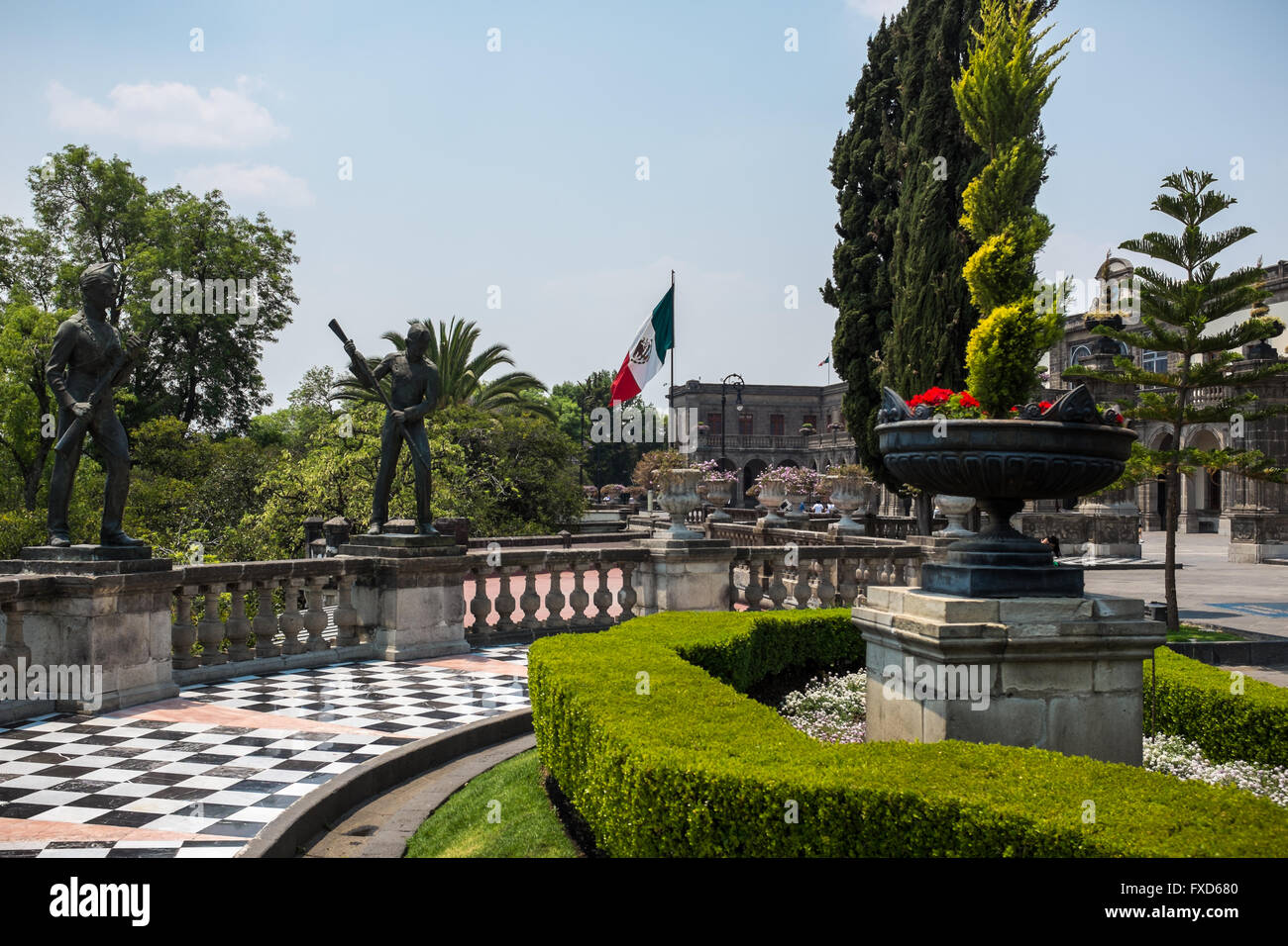 Museo Nacional de Historia in Castillo de Chapultepec in Mexico City Stock Photo