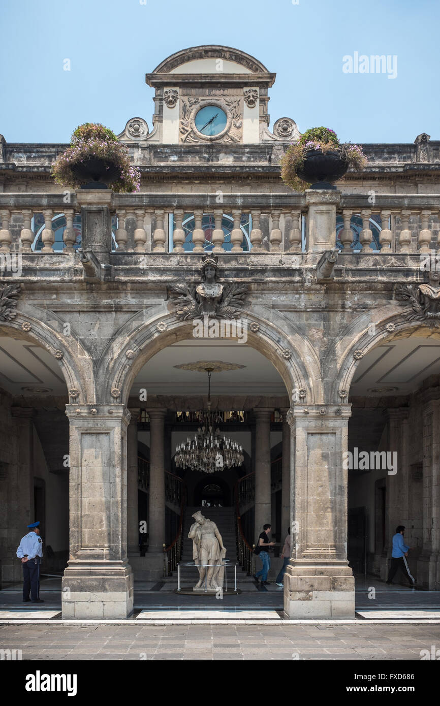 Museo Nacional de Historia in Castillo de Chapultepec in Mexico City Stock Photo