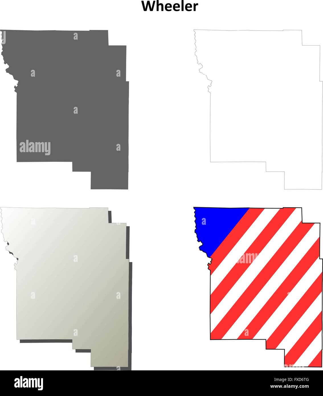 Map of wheeler Stock Vector Images Alamy