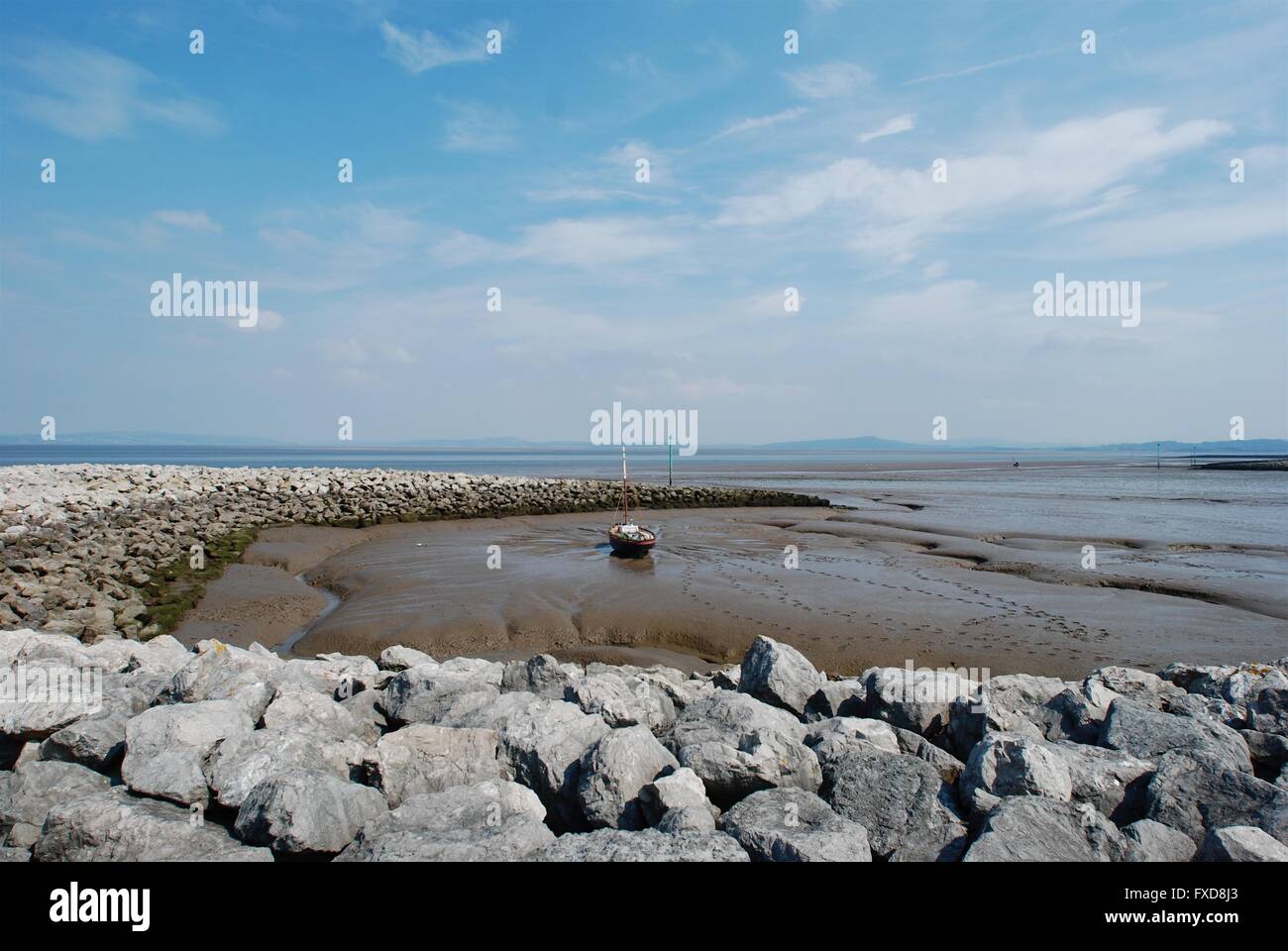 The view across Morecambe Bay to the Furness Peninsula from the north