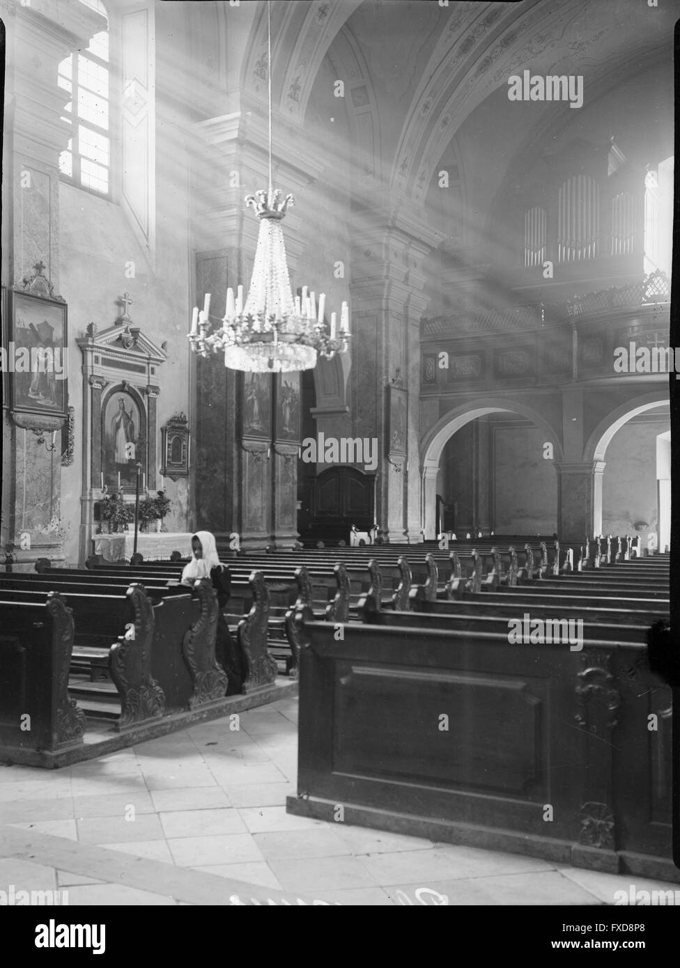 Innenansicht der Kirche in Ernstbrunn Stock Photo