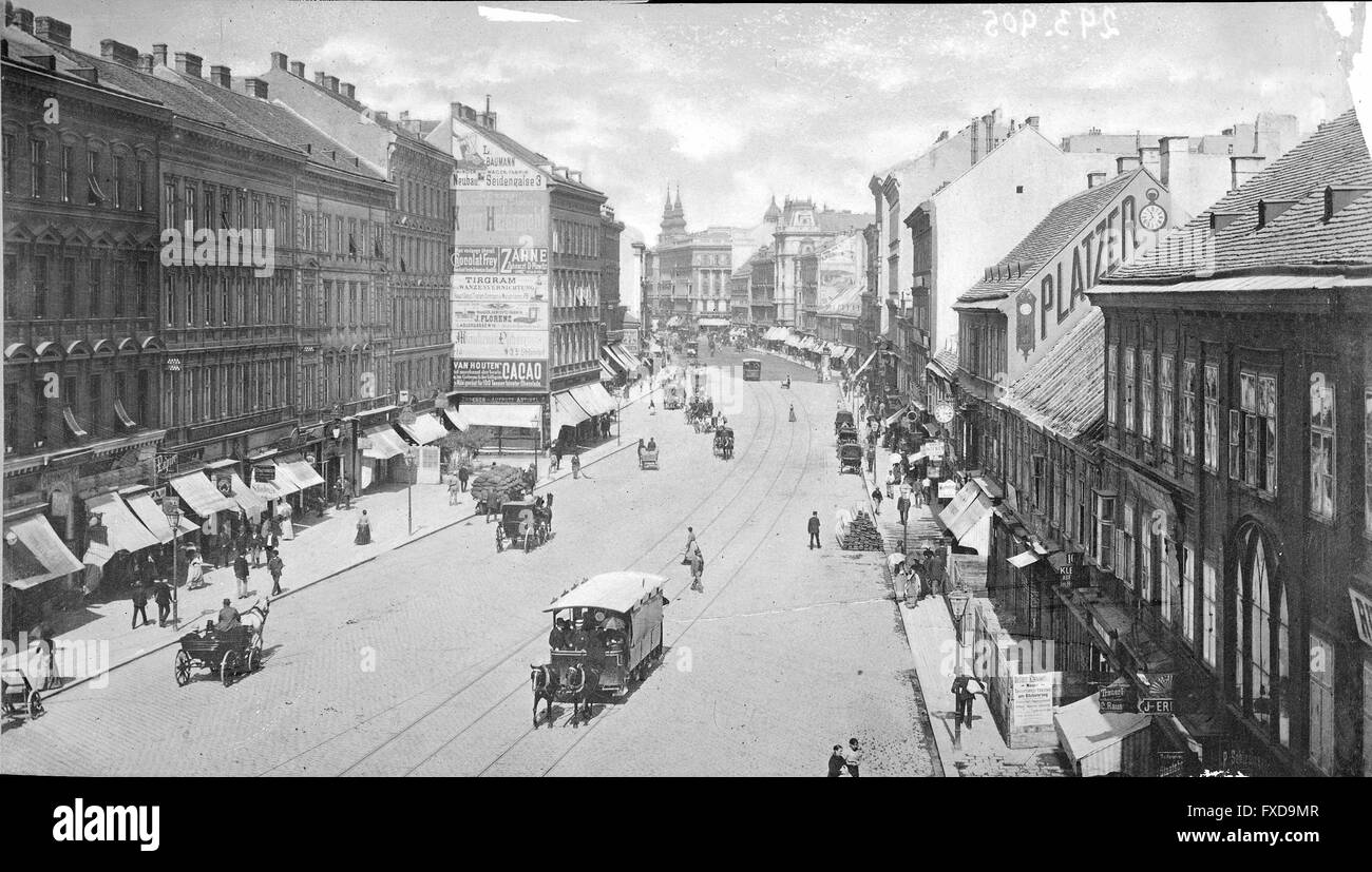 Wien 7, Mariahilferstraße 100 Stock Photo