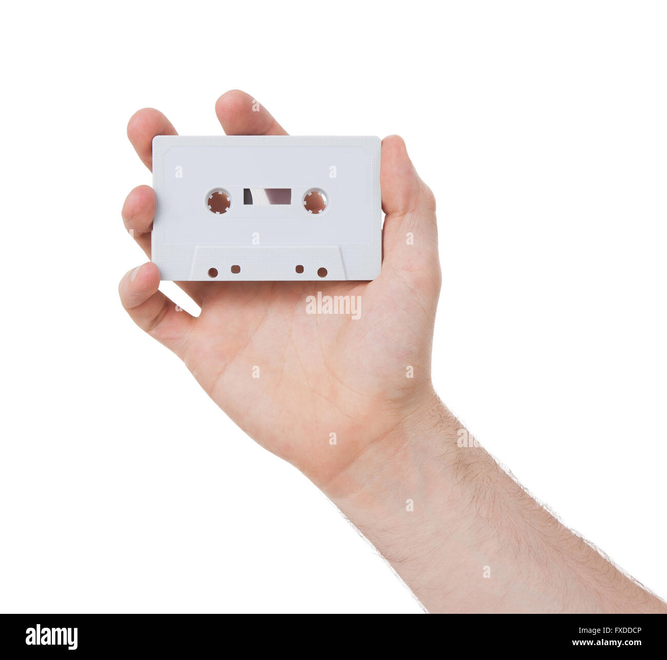 Vintage audio cassette tape, isolated on white background Stock Photo ...