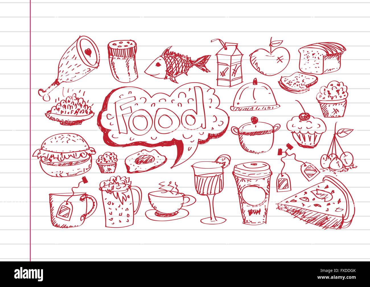 Food Icons Stock Vector