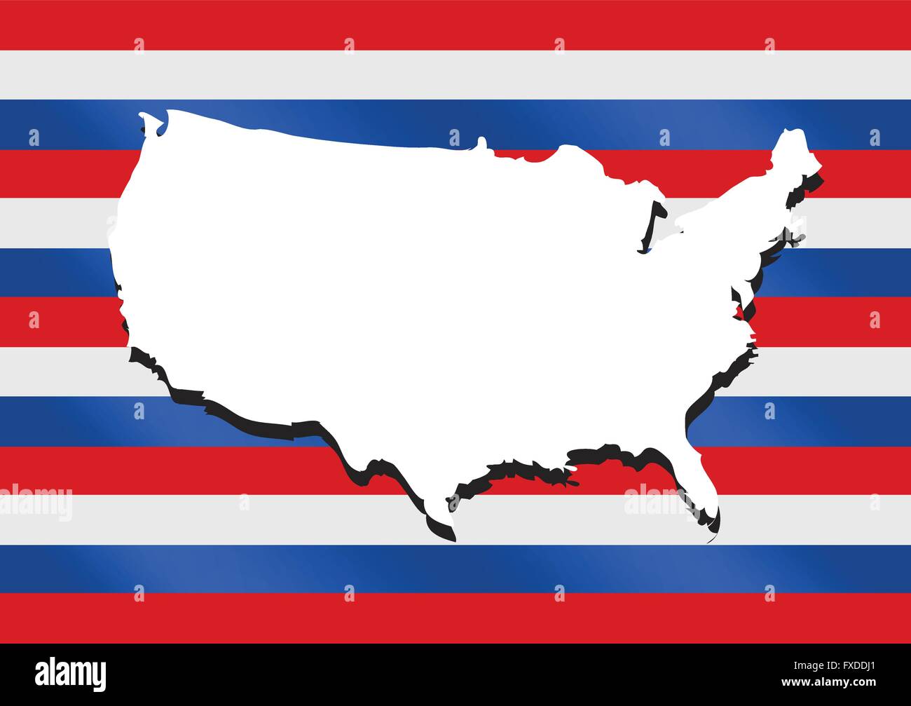 Map of USA Stock Vector Image & Art - Alamy