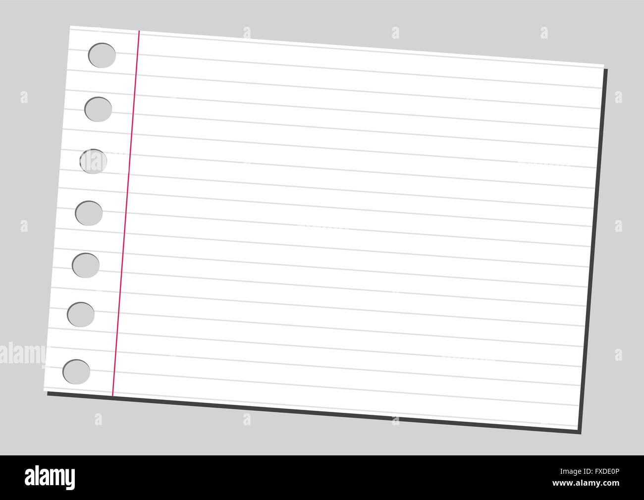 notebook paper background Stock Vector Image & Art - Alamy
