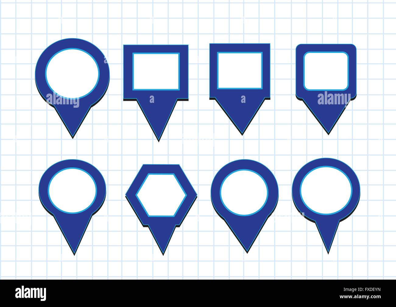 map pointers mapping pins icon Stock Vector Image & Art - Alamy