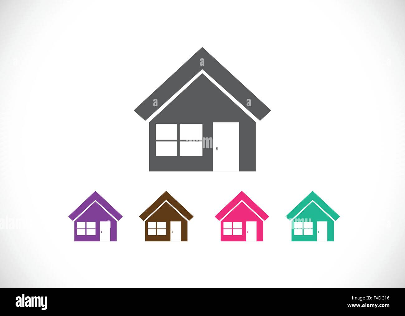 Home icon and Real estate concept Stock Vector Image & Art - Alamy