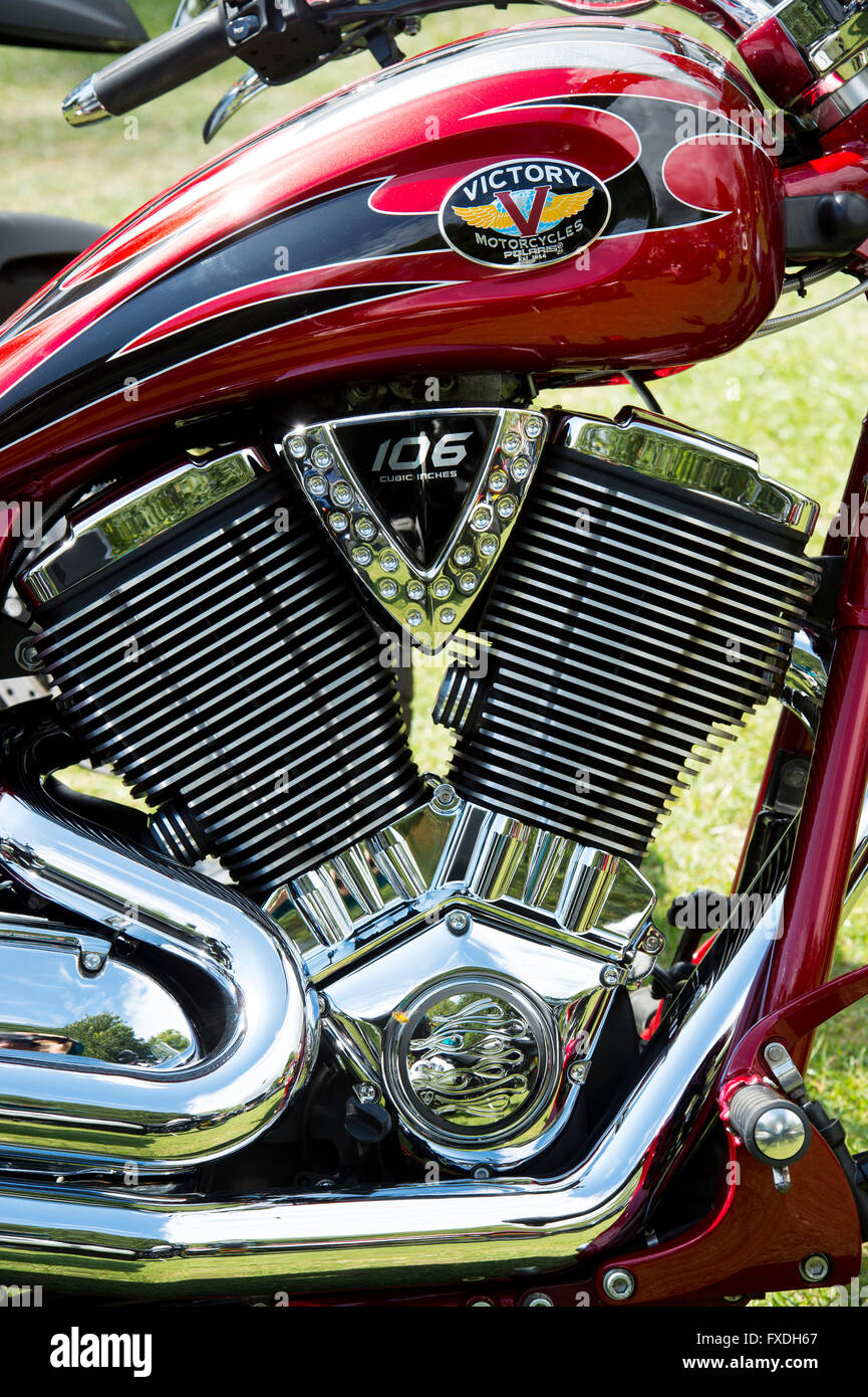 Victory motorcycle. American motorcycle Stock Photo