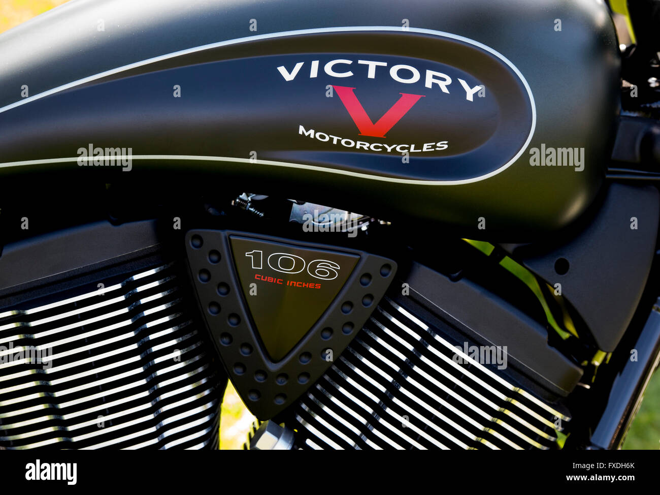 Victory motorcycle. American motorcycle Stock Photo