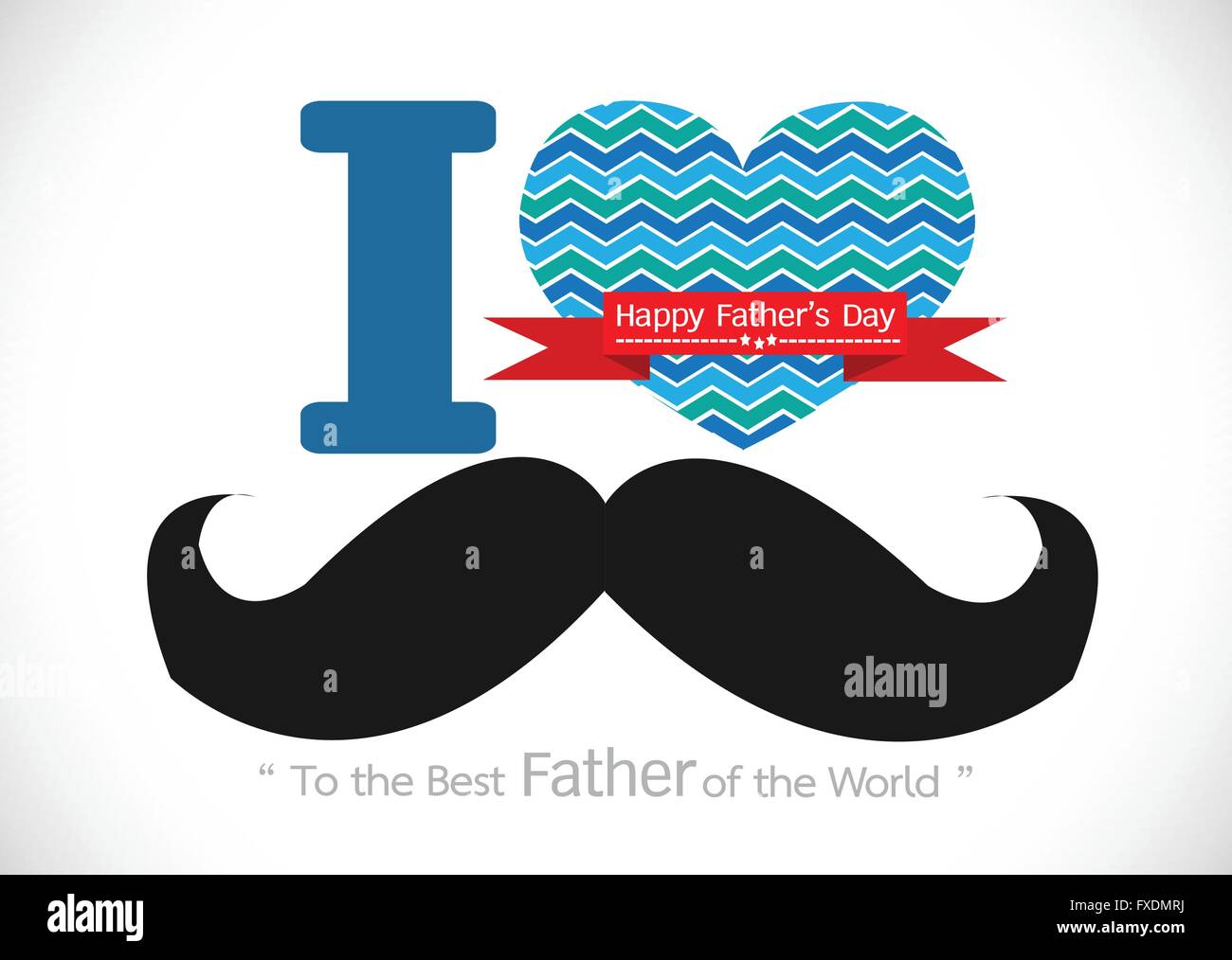 Father's Day card with mustache Stock Vector Image & Art - Alamy