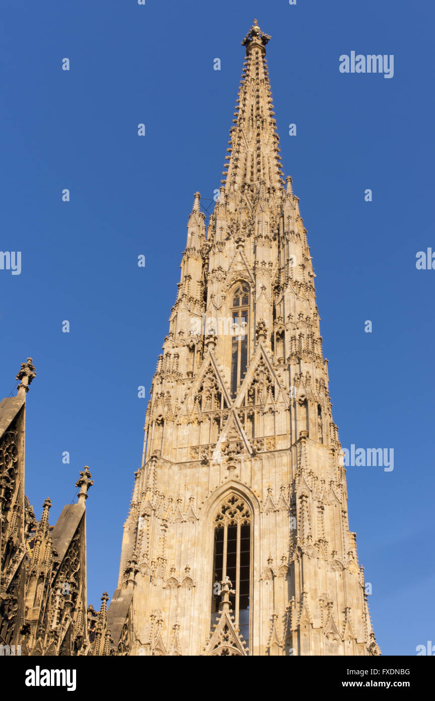 St. Stephen's Cathedral upper parts Stock Photo