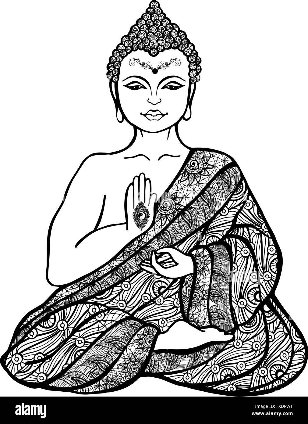 Gautam Buddha Drawing by Shivkumar Menon  Fine Art America