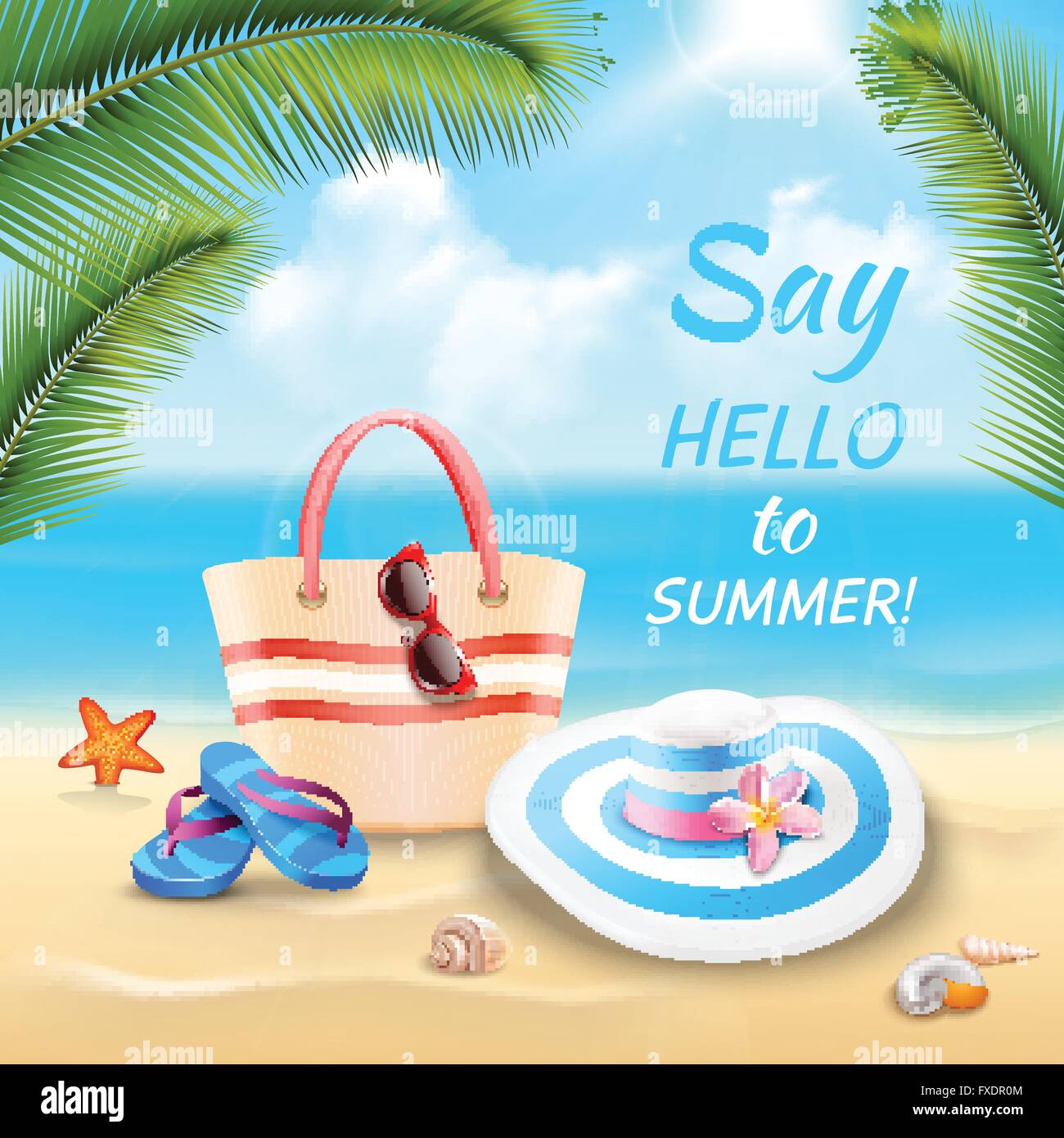 Vacation Background Illustration Stock Vector Image & Art - Alamy