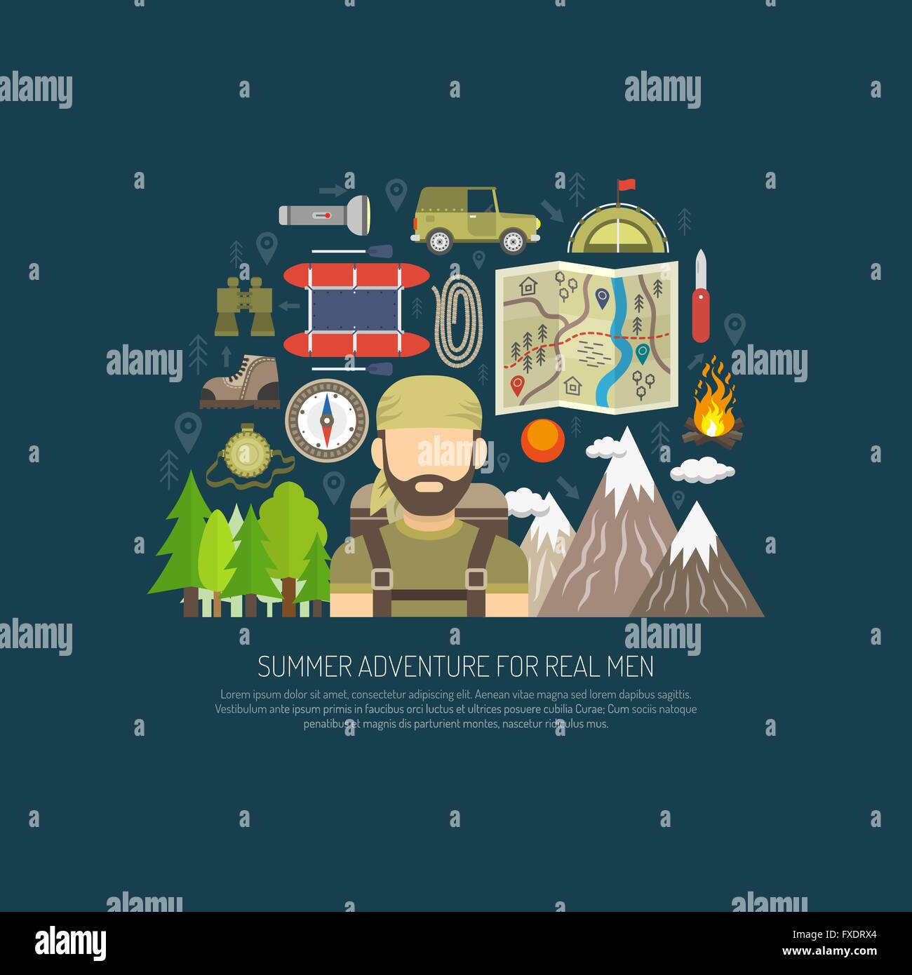 Tourism Concept Flat Stock Vector Image & Art - Alamy