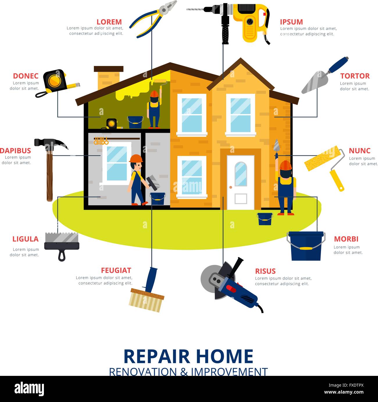 Home renovation concept Stock Vector Image & Art Alamy