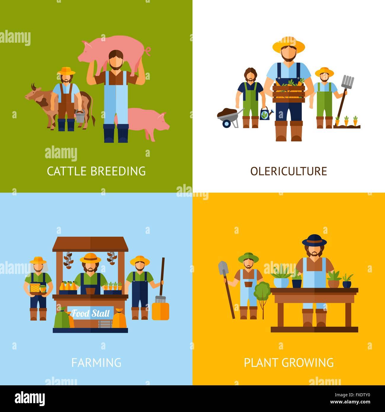 Farmers Design Concept Stock Vector Image & Art - Alamy