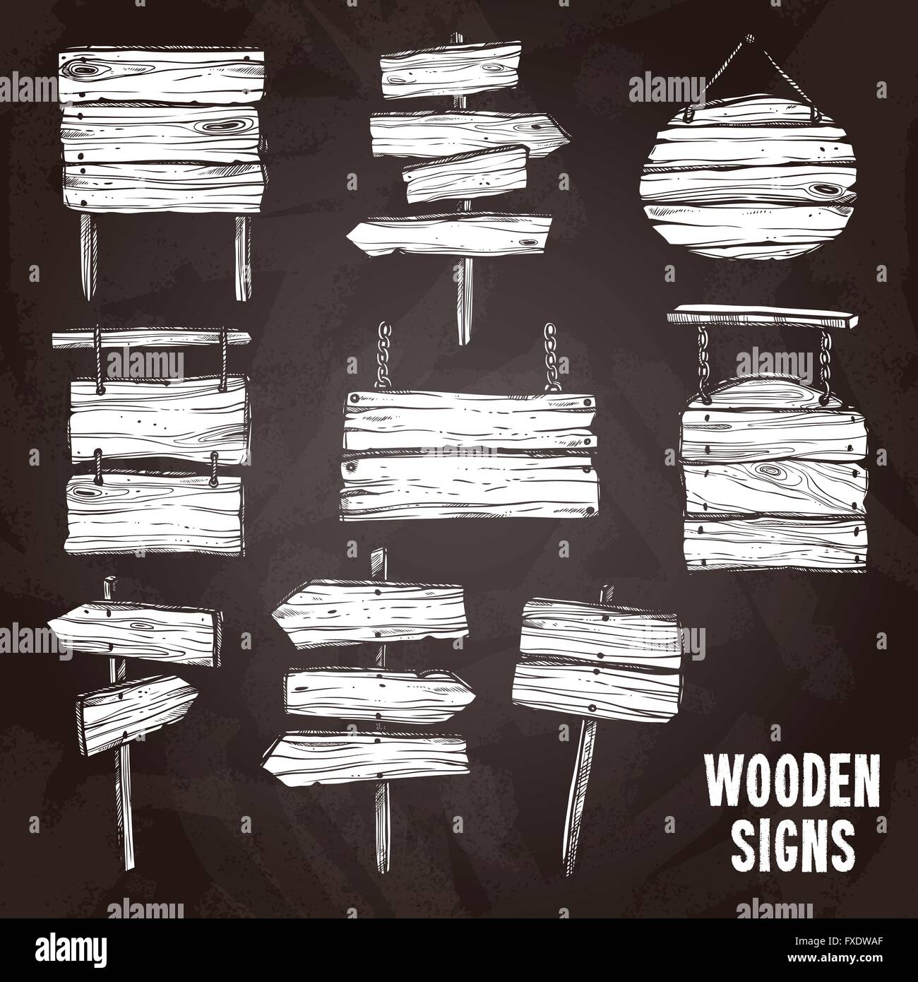 Chalkboard signage Stock Vector Images Alamy