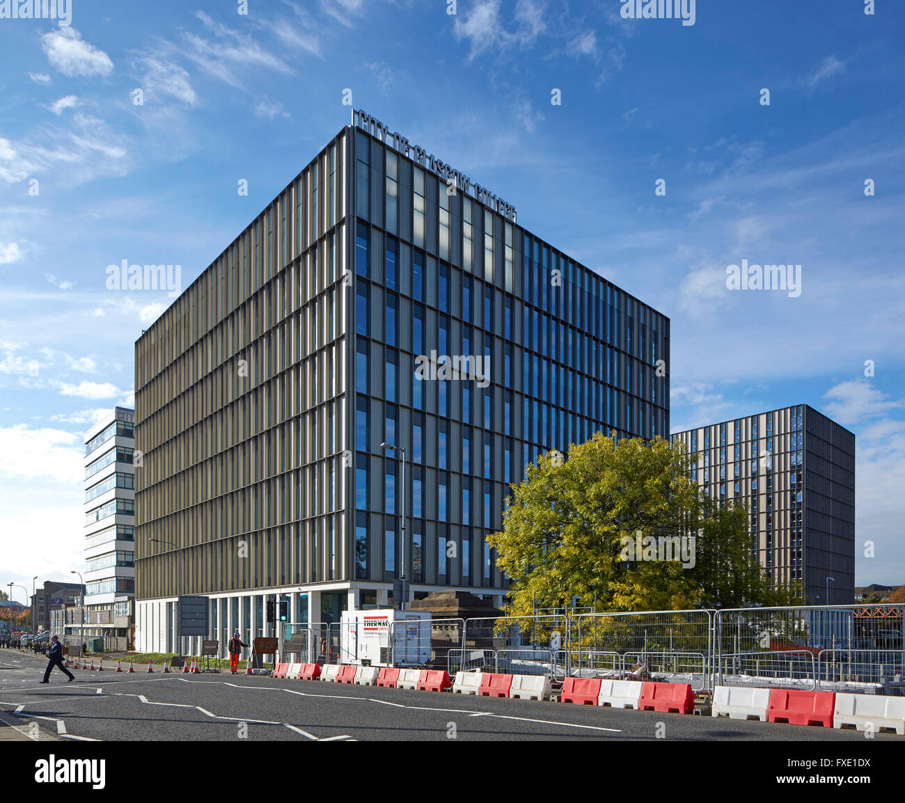 Overall view from bridge. City of Glasgow College - Riverside Campus ...