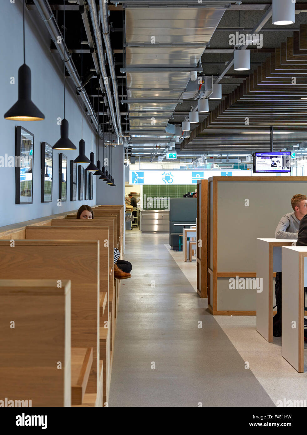 Interior view of main cafe. City of Glasgow College - Riverside Campus ...