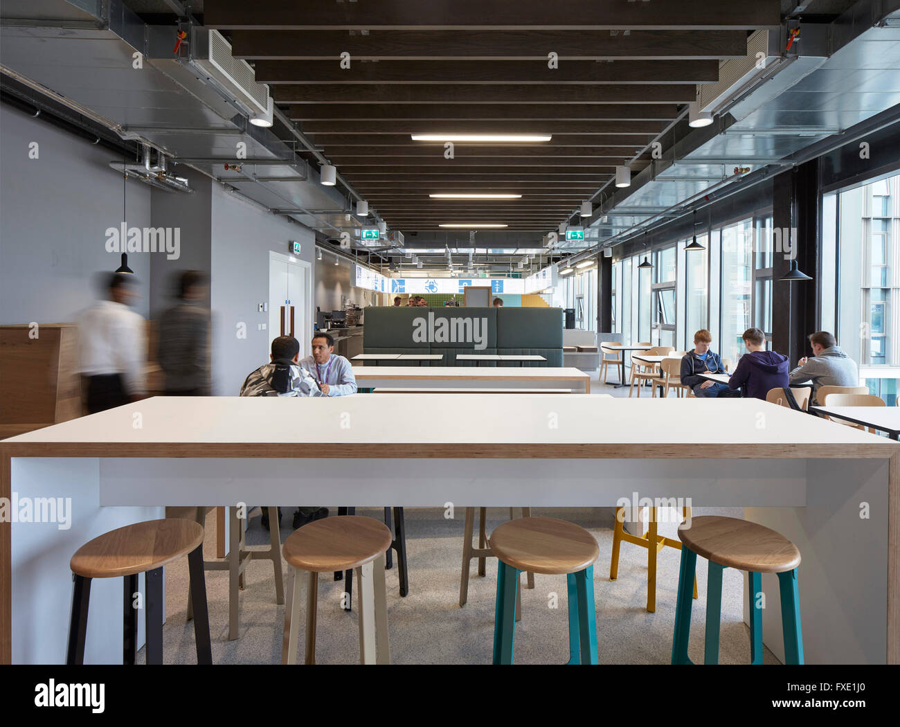 Interior view of main cafe. City of Glasgow College - Riverside Campus ...
