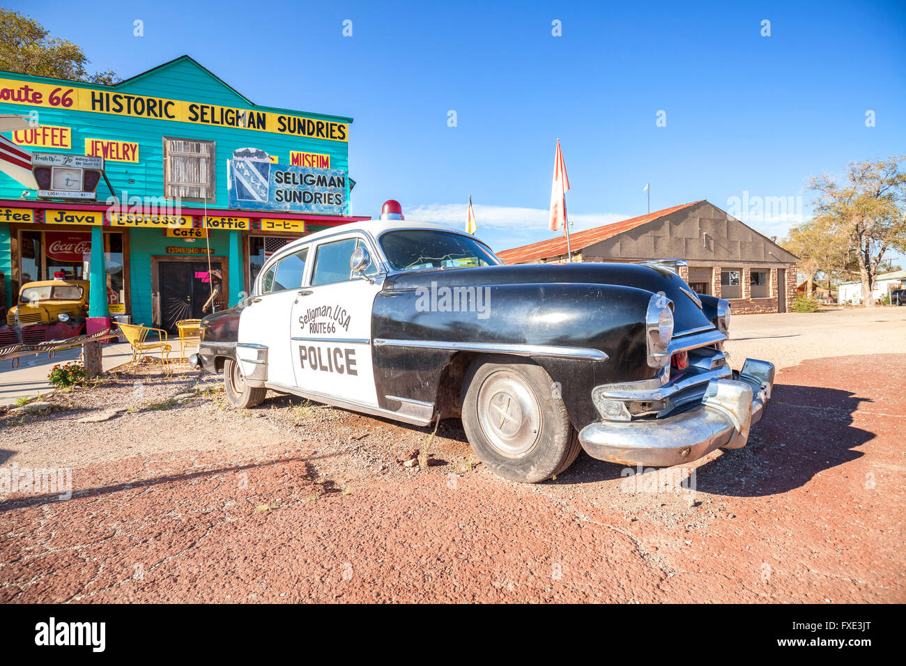 Old police car hi-res stock photography and images - Alamy