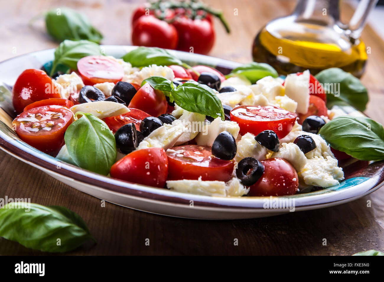 Caprese. Caprese salad. Italian salad. Mediterranean salad. Italian ...