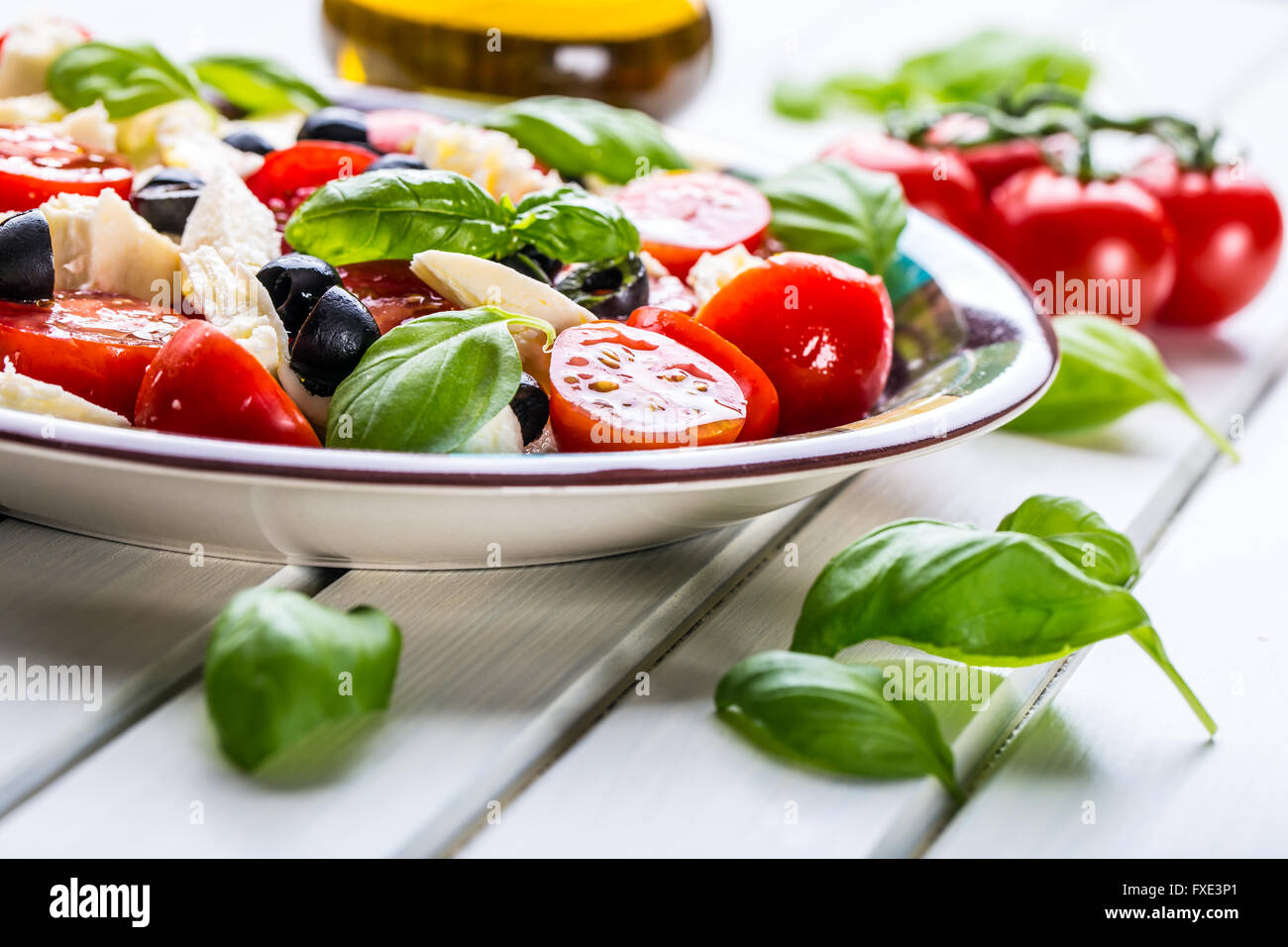 Caprese. Caprese salad. Italian salad. Mediterranean salad. Italian ...