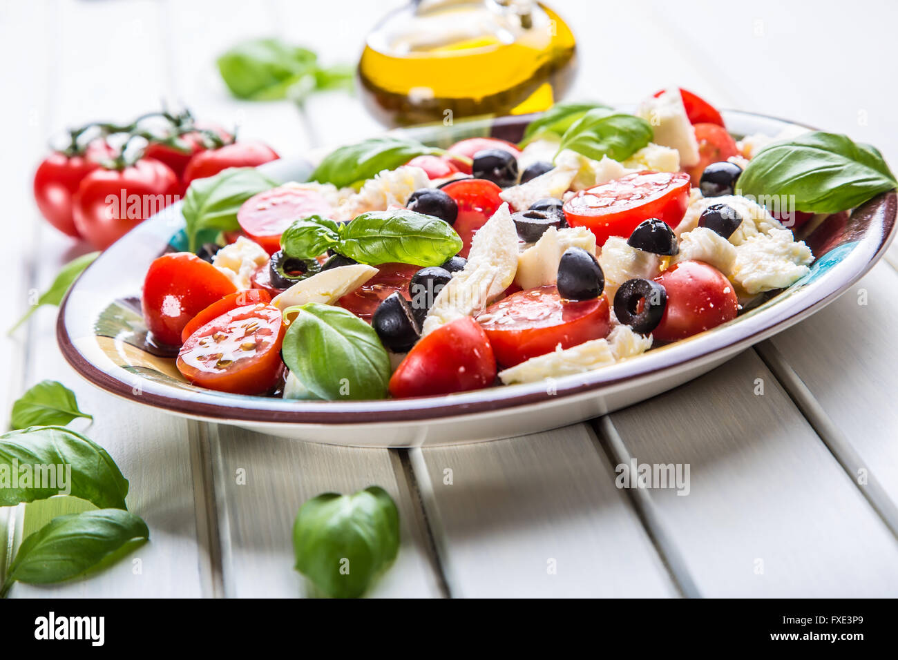 Caprese. Caprese salad. Italian salad. Mediterranean salad. Italian ...
